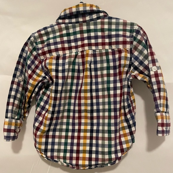 Baby Gap Multicolor Checkered Button Down 12-18M - Picture 4 of 4